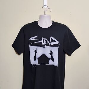 Bella Canvas Black Short-Sleeve Tee with White Graphic